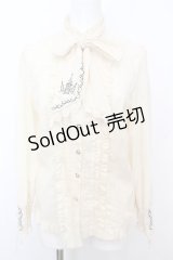 axes femme POETIQUE / 刺繍入りブラウス M アイボリー O-25-10-25-1019-AX-BL-IG-OS