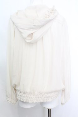 画像2: axes femme / ピンタックシフォンパーカー M アイボリー O-25-10-25-1020-AX-TO-IG-OS
