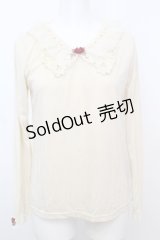 axes femme / 襟付インナープルオーバー  アイボリー O-25-10-25-1024-AX-TO-IG-OS