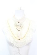 axes femme / リボン付レーシーつけ襟  アイボリー O-25-10-25-1003-AX-ZA-IG-OS