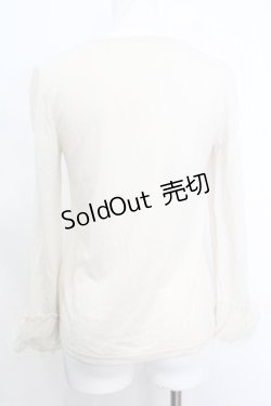 画像2: axes femme / 袖口ブラウスディテールインナーPO M アイボリー O-25-10-25-1026-AX-TO-IG-ZT1103A