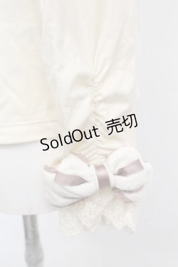 画像2: axes femme / ベロアリボン袖インナープルオーバー M アイボリー O-25-10-25-1027-AX-TO-IG-ZT1103A