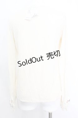 画像3: axes femme / ベロアリボン袖インナープルオーバー M アイボリー O-25-10-25-1027-AX-TO-IG-ZT1103A