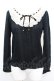 画像1: axes femme / 3段レースバイカラープルオーバー M クロ×アイボリー O-25-10-25-1028-AX-TO-IG-OS (1)