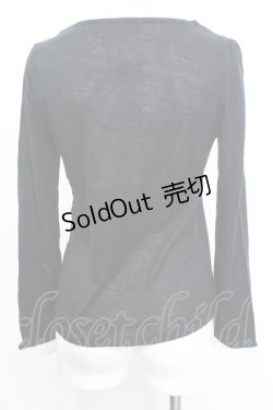 画像2: axes femme / 3段レースバイカラープルオーバー M クロ×アイボリー O-25-10-25-1028-AX-TO-IG-OS