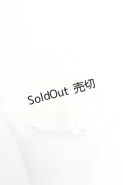 画像2: axes femme / リボン付レーシーつけ襟  アイボリー O-25-10-25-1003-AX-ZA-IG-OS