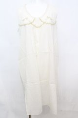 Cherir la femme / リボン刺繍ワンピース M アイボリー O-25-10-25-1031-LO-TO-IG-ZT003