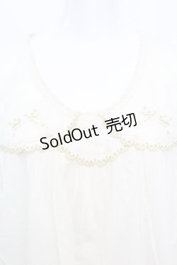 画像2: 【SALE】Cherir la femme / リボン刺繍ワンピース M アイボリー O-25-10-25-1031-LO-TO-IG-ZT003