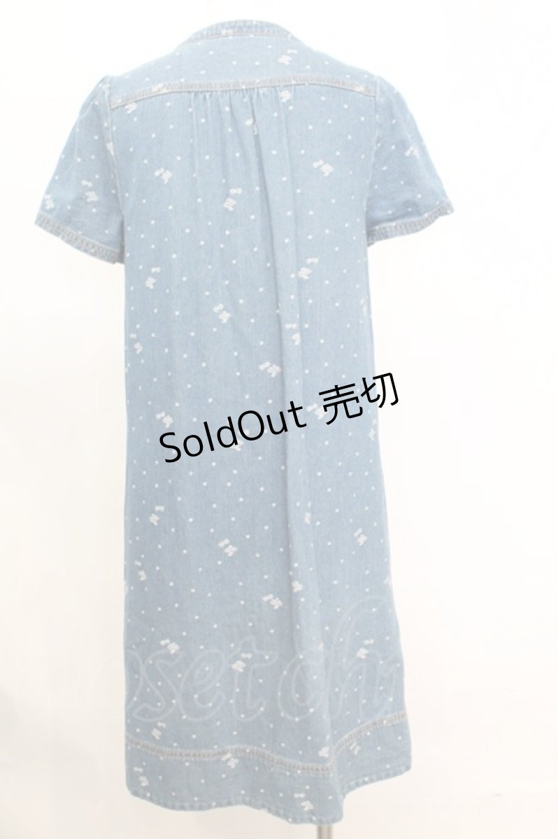 画像2: 【SALE】frache lippee / デニムワンピース  インディゴ O-25-10-25-1035-LO-OP-IG-ZT123 (2)