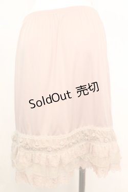 画像3: axes femme / 薔薇とパールのミドルペチスカート M ピンクベージュ O-25-10-25-1036-AX-SK-IG-OS