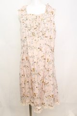 frache lippee / バンビときのこ柄ワンピース  ピンク O-25-10-25-1039-LO-OP-IG-ZT128