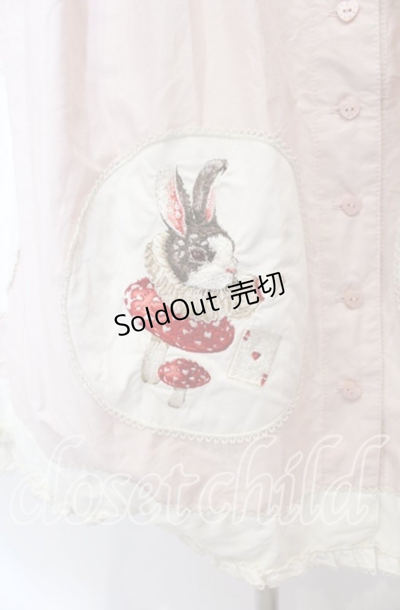 画像2: PINK HOUSE / ハロウィーンワンダーランドワッペン使いスカート  ピンク O-25-10-25-001-LO-OP-IG-OS (2)