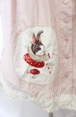 画像2: PINK HOUSE / ハロウィーンワンダーランドワッペン使いスカート  ピンク O-25-10-25-001-LO-OP-IG-OS (2)