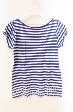 画像2: Candy Stripper / ボーダーTシャツ 2 ブルー×シロ O-25-10-25-057-PU-TS-IG-OS