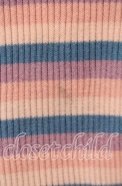 画像2: Candy Stripper / ハート透かし半袖ニット  ピンク系 O-25-10-25-060-PU-TO-IG-OS
