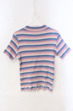 画像3: Candy Stripper / ハート透かし半袖ニット  ピンク系 O-25-10-25-060-PU-TO-IG-OS