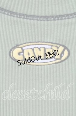 画像2: Candy Stripper / BICOLOR STITCH RIB トップス  グリーン O-25-10-25-061-PU-TO-IG-ZT353