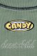 画像2: Candy Stripper / BICOLOR STITCH RIB トップス  グリーン O-25-10-25-061-PU-TO-IG-OS (2)