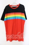 Candy Stripper / OVER THE RAINBOW ONE-PIECE ワンピース  ブラック×レッド O-25-10-25-063-PU-OP-IG-OS