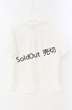 画像3: 【SALE】F＆A / スカラップカットワーク開衿ブラウス  アイボリー O-25-10-25-065-LO-BL-IG-ZT127