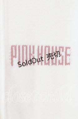 画像2: PINK HOUSE / 桜Teddy編み込みニットパーカー  アイボリー O-25-10-25-069-LO-TO-IG-OS