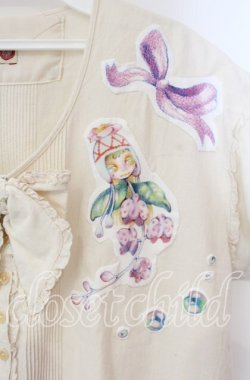 画像2: PINK HOUSE POCHE / fairy patch ribbon blouse ブラウス  アイボリーー O-25-10-25-070-LO-BL-IG-OS