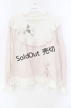 画像1: PINK HOUSE / ハロウィーンワンダーランド刺繍使いブラウス  ピンク O-25-10-25-072-LO-BL-IG-OS