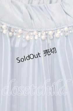 画像2: axes femme / Backティアードドレス  サックス O-25-10-25-082-AX-OP-IG-ZT1105D