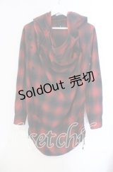 GADGET GROW / 可変シャーリングプルパーカー M レッド O-25-10-25-087-GO-JA-YM-ZS