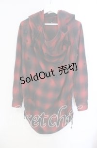 GADGET GROW / 可変シャーリングプルパーカー M レッド O-25-10-25-087-GO-JA-YM-ZS