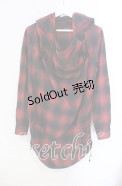 画像1: GADGET GROW / 可変シャーリングプルパーカー M レッド O-25-10-25-087-GO-JA-YM-ZS