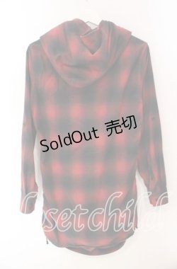 画像3: GADGET GROW / 可変シャーリングプルパーカー M レッド O-25-10-25-087-GO-JA-YM-ZS