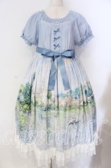 仲夏物語 / Claude Monetワンピース  サックス O-25-10-25-007-EL-OP-IG-OS