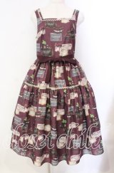 Melody BasKet / Melty Ganacheジャンパースカート  ワイン O-25-10-25-011-LO-OP-IG-OS