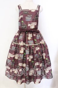 Melody BasKet / Melty Ganacheジャンパースカート  ワイン O-25-10-25-011-LO-OP-IG-OS