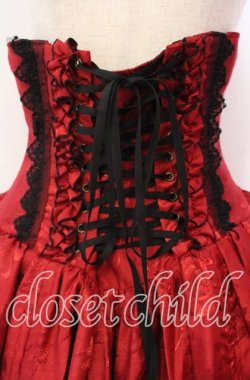 画像2: ATELIER PIERROT / バッスルコルセットスカート  レッド ローズシャンタン O-25-10-25-012-EL-SK-IG-OS