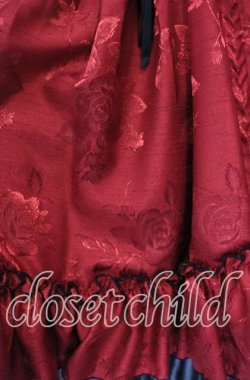 画像3: ATELIER PIERROT / バッスルコルセットスカート  レッド ローズシャンタン O-25-10-25-012-EL-SK-IG-OS