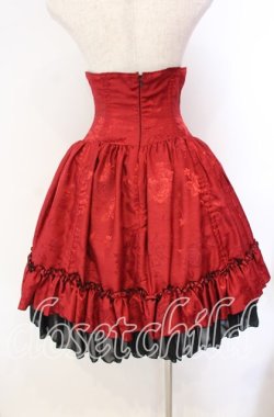 画像5: ATELIER PIERROT / バッスルコルセットスカート  レッド ローズシャンタン O-25-10-25-012-EL-SK-IG-OS