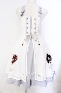 Amavel / トランプのデコレーションケーキジャンパースカート F アイボリー（限定色） O-25-10-25-013-CA-OP-OW-OS