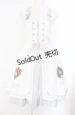 画像1: Amavel / トランプのデコレーションケーキジャンパースカート F アイボリー（限定色） O-25-10-25-013-CA-OP-OW-OS