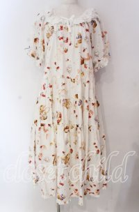 PINK HOUSE / スイーツスプリングバニープリントミディワンピース  アイボリー O-25-10-25-002-LO-OP-IG-OS