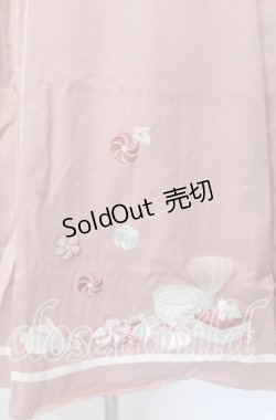 画像2: Amavel / 春花便りのお茶会 和風スカート F ピンク O-25-10-25-017-CA-SK-OW-OS