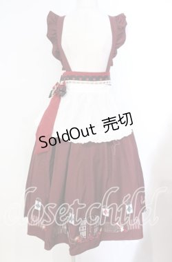 画像1: Amavel / 大正浪漫の夢紀行ミドルスカート F ワイン O-25-10-25-018-CA-SK-OW-OS