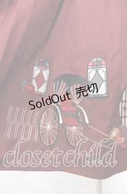画像3: Amavel / 大正浪漫の夢紀行ミドルスカート F ワイン O-25-10-25-018-CA-SK-OW-OS