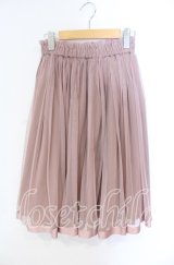 F&A / グログランリボン使いチュールスカート F ピンク O-25-10-25-021-LO-SK-OW-ZT030