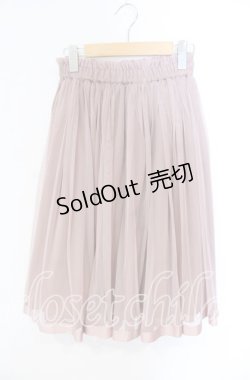 画像1: 【SALE】F&A / グログランリボン使いチュールスカート F ピンク O-25-10-25-021-LO-SK-OW-ZT030