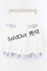 Jamieエーエヌケー / サイバースカート M シロ×サックス O-25-10-25-022-PU-SK-OW-OS