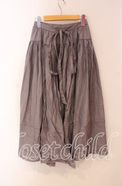 画像3: WONDERFUL WORLD / 裾タックエプロン  ラベンダー O-25-10-28-022-LO-SK-IG-OS