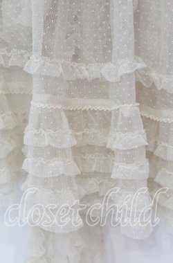 画像2: PINK HOUSE / ドットチュールタブリエ  アイボリー O-25-10-28-023-LO-SK-IG-OS