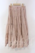 PINK HOUSE / 裾タックロングスカート  ピンク O-25-10-28-025-LO-SK-IG-OS